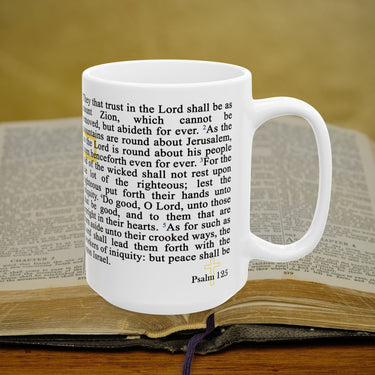 Psalm 125 Full Text - 15oz Coffee Mug